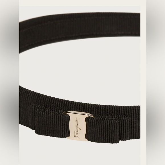 Salvatore Ferragamo Vara Bow headband black/gold - Picture 2 of 5